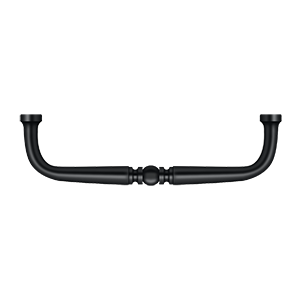 Deltana Traditional Wire Pull, 4" C-to-C in Flat Black finish