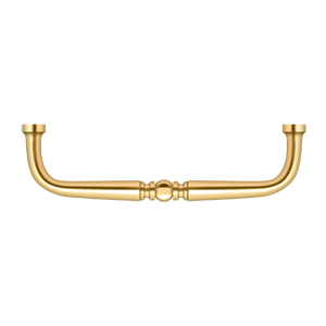 Deltana Traditional Wire Pull, 4" C-to-C in PVD Polished Brass finish