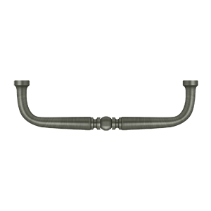 Deltana Traditional Wire Pull, 4" C-to-C in Pewter finish