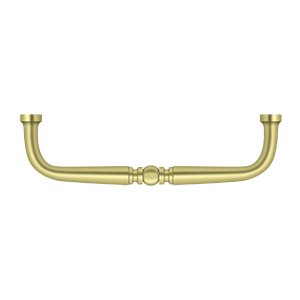 Deltana Traditional Wire Pull, 4" C-to-C in Polished Brass finish