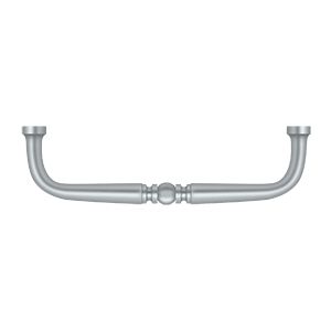 Deltana Traditional Wire Pull, 4" C-to-C in Satin Chrome finish