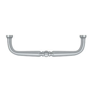 Deltana Traditional Wire Pull, 4" C-to-C in Satin Chrome finish