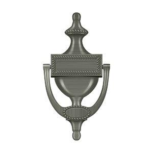 Deltana Victorian Rope Door Knocker in Pewter finish