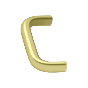 Deltana Wide Wire Pull, 3" C-to-C in Polished Brass finish