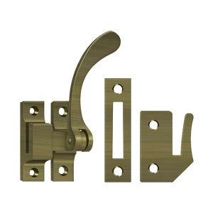 Deltana Window Lock / Casement Fastener in Antique Brass finish