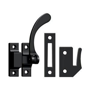 Deltana Window Lock / Casement Fastener in Flat Black finish