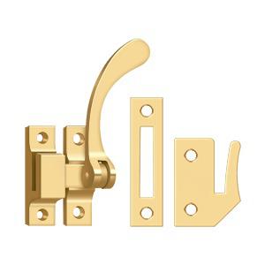 Deltana Window Lock / Casement Fastener in PVD Polished Brass finish