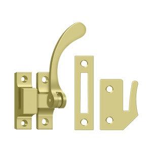 Deltana Window Lock / Casement Fastener in Polished Brass finish