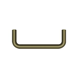 Deltana Wire Pull, 3 1/2" C-to-C in Antique Brass finish