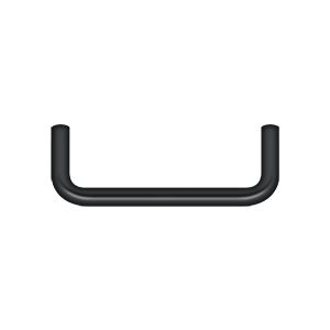 Deltana Wire Pull, 3 1/2" C-to-C in Flat Black finish