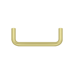 Deltana Wire Pull, 3 1/2" C-to-C in Polished Brass finish
