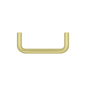Deltana Wire Pull, 3" C-to-C in Polished Brass finish