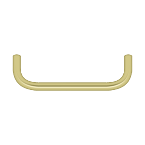 Deltana Wire Pull, 4" C-to-C in Polished Brass finish