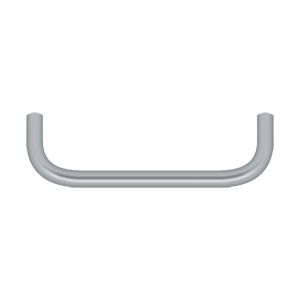 Deltana Wire Pull, 4" C-to-C in Satin Chrome finish