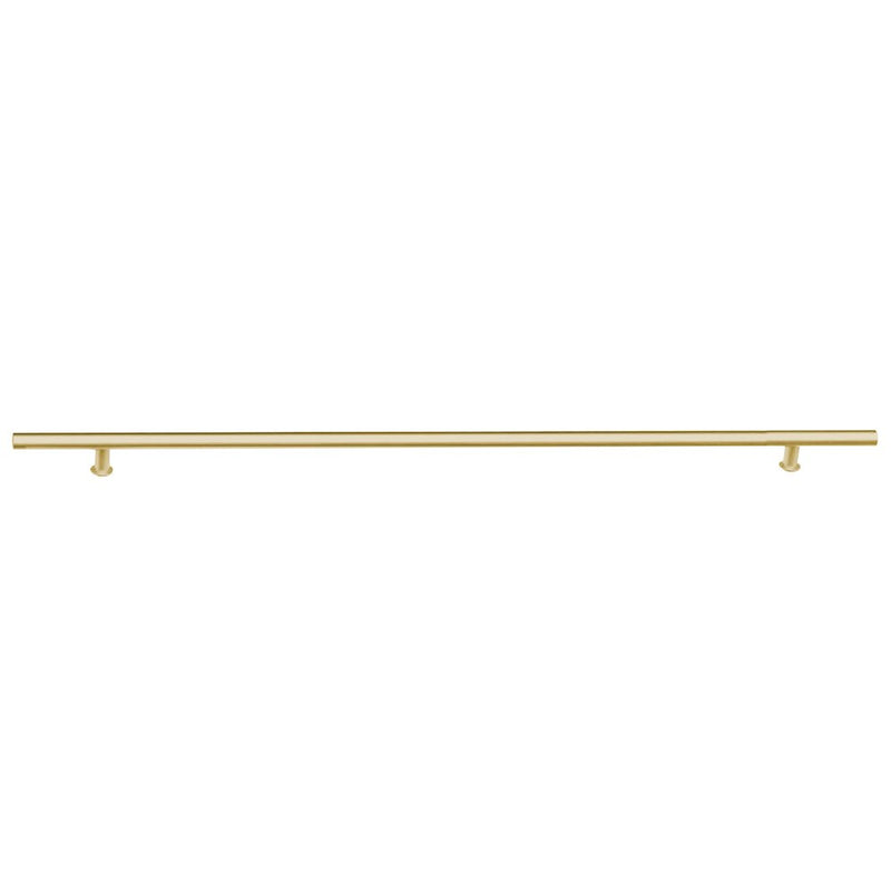 Emtek 24" Round Door Pull in Satin Brass Stainless Steel finish