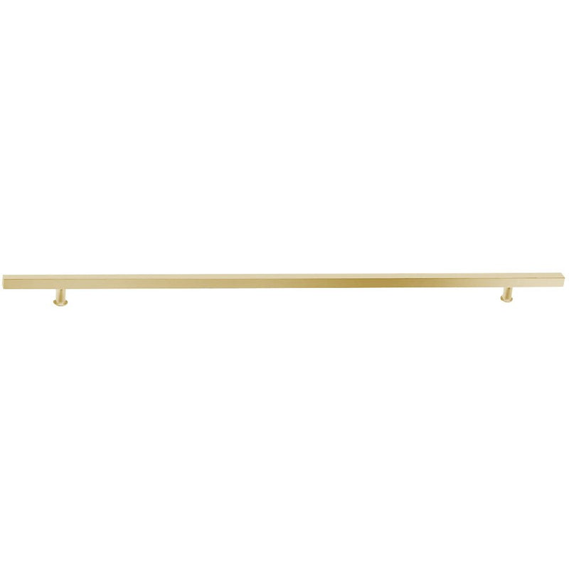 Emtek 24" Square Door Pull in Satin Brass Stainless Steel finish