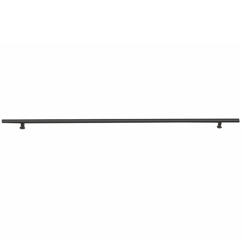 Emtek 36" Round Door Pull in Flat Black finish