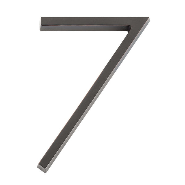 Emtek 7" Modern House Number, No. 7 in Oil Rubbed Bronze finish