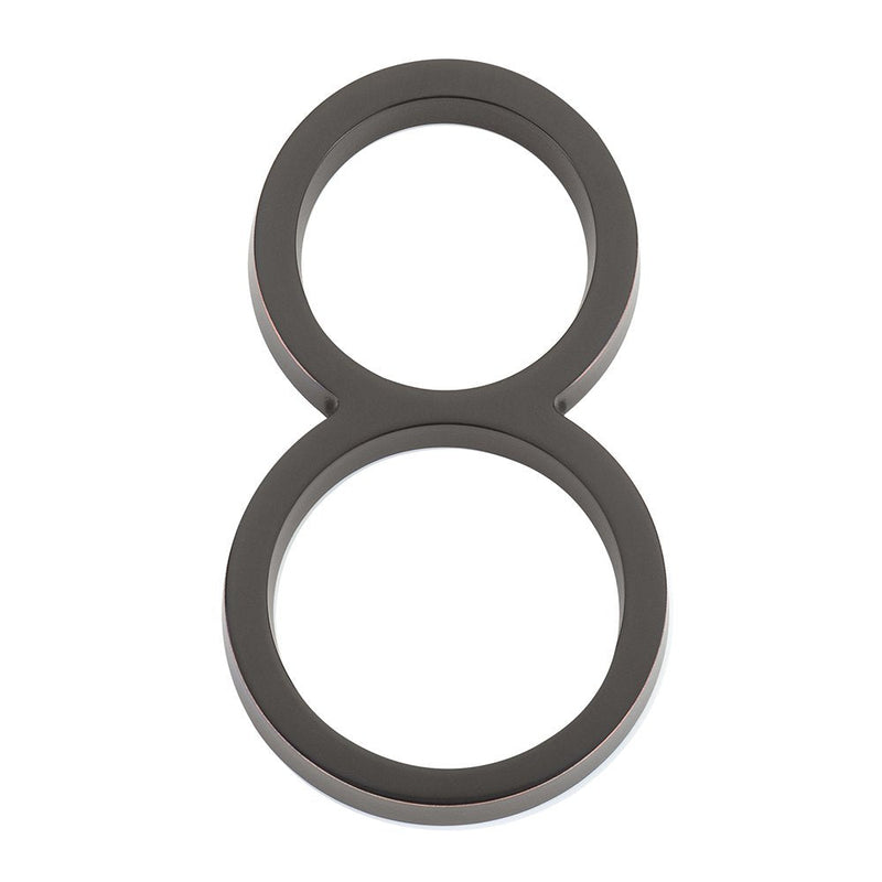 Emtek 7" Modern House Number, No. 8 in Oil Rubbed Bronze finish