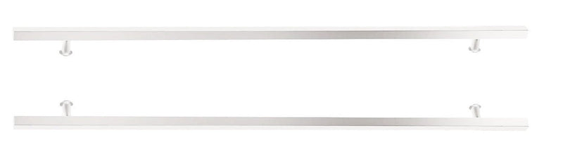 Emtek Back to Back 24" Square Door Pull in Polished Stainless Steel finish