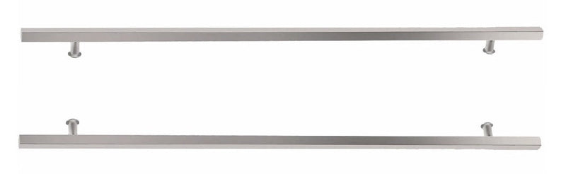 Emtek Back to Back 36" Square Door Pull in Brushed Stainless Steel finish