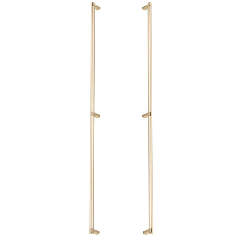 Emtek Back-to-Back Select Rectangular Stem Smooth Appliance Pull, 36" C-to-C in Satin Brass finish