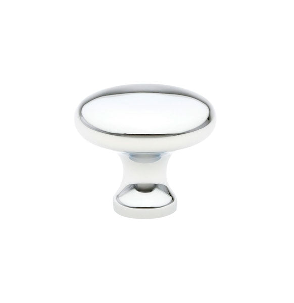 The Emtek Brass Providence Cabinet Knob in Polished Chrome finish