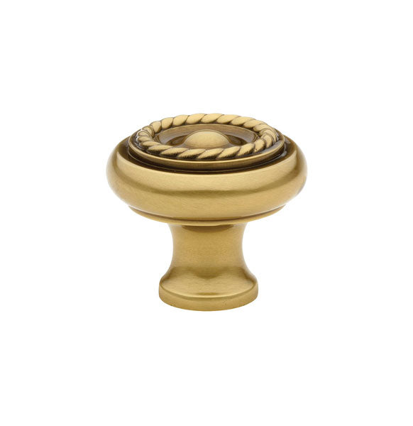 Emtek Brass Rope Knob 1-1/4" Wide (1-1/4" Projection) in French Antique finish