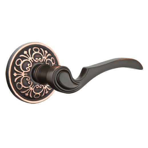 Emtek Concealed Passage Coventry Lever With Lancaster Rosette in Oil Rubbed Bronze finish