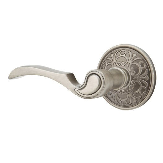 Emtek Concealed Passage Coventry Lever With Lancaster Rosette in Pewter finish