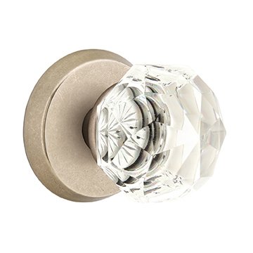Emtek Concealed Passage Diamond Crystal Knob With
