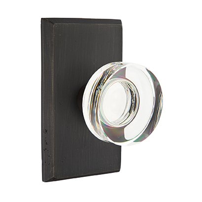 Emtek Concealed Passage Modern Disc Crystal Knob With