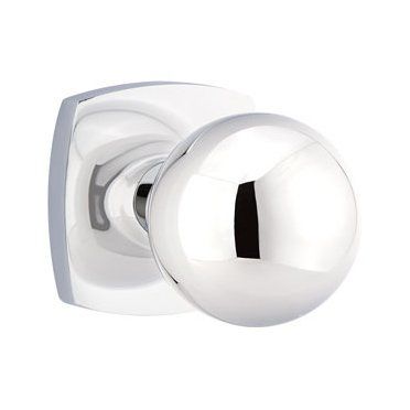 Emtek Concealed Passage Orb Knob With Urban Modern Rosette in Polished Chrome finish