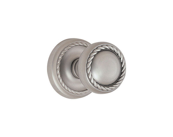 Emtek Concealed Passage Rope Knob With Rope Rosette in Pewter finish