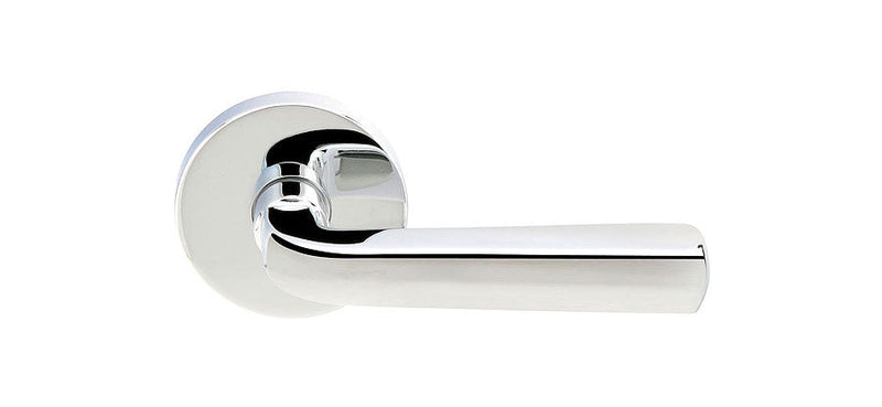 Emtek Concealed Passage Sion Lever Disk Rosette in Polished Chrome finish