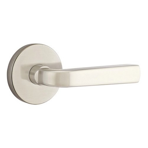 Emtek Concealed Passage Sion Lever Disk Rosette in Satin Nickel finish