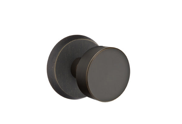 Emtek Concealed Privacy Round Bronze Knob with