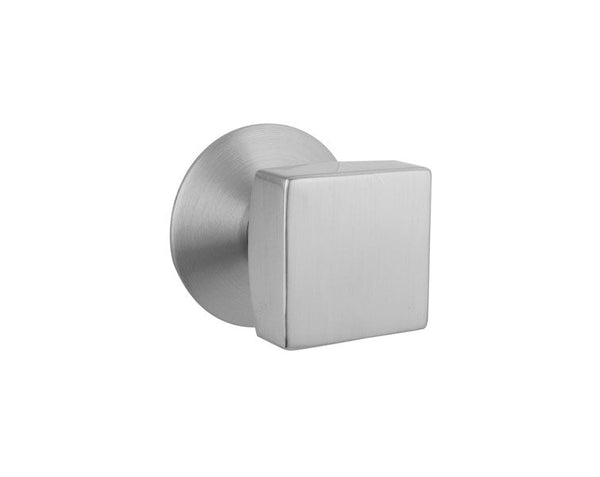 Emtek Concealed Privacy Square Knob With Modern Rosette in Satin Nickel finish