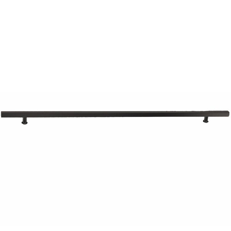 Emtek Concealed Surface Mount 24" Square Door Pull in Flat Black finish