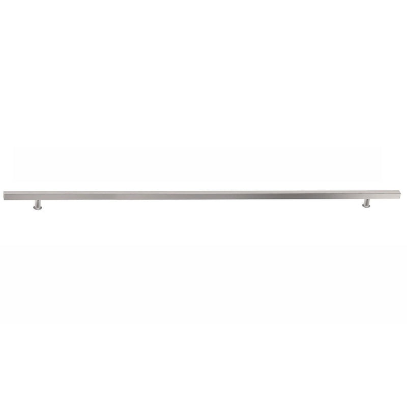 Emtek Concealed Surface Mount 72" Square Door Pull in Brushed Stainless Steel finish