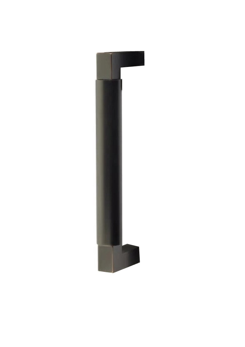 Emtek Concealed Surface Mount Hercules Smooth Door Pull, 8" Center to Center in Oil Rubbed Bronze finish