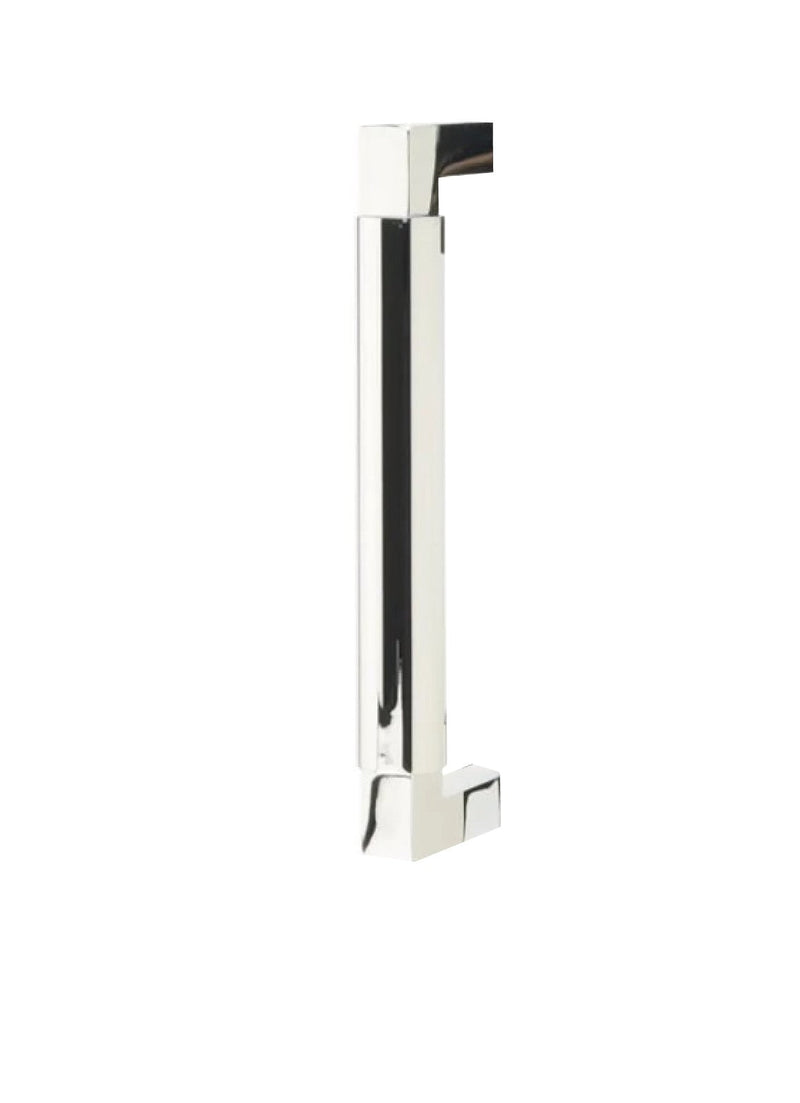 Emtek Concealed Surface Mount Hercules Smooth Door Pull, 8" Center to Center in Polished Chrome finish