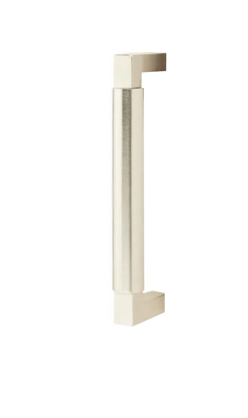 Emtek Concealed Surface Mount Hercules Smooth Door Pull, 8" Center to Center in Satin Nickel finish