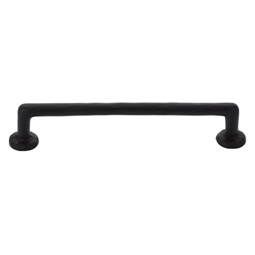 Emtek Concealed Surface Mount Rod Bronze Door Pull, 12" Center to Center in Flat Black Bronze Patina finish