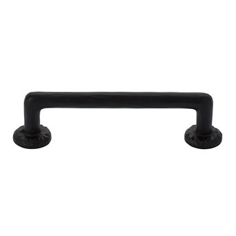 Emtek Concealed Surface Mount Rod Bronze Door Pull, 8" Center to Center in Flat Black Bronze Patina finish