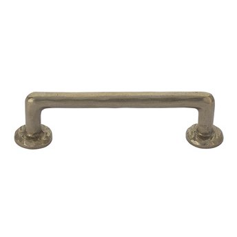 Emtek Concealed Surface Mount Rod Bronze Door Pull, 8" Center to Center in Tumbled White Bronze finish