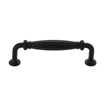 Emtek Concealed Surface Mount Tuscany Cast Bronze Twist Door Pull, 8" Center to Center in Flat Black Bronze Patina finish