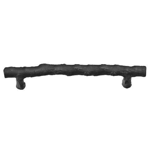 Emtek Concealed Surface Mount Twig Bronze Door Pull, 8" Center to Center in Flat Black Bronze Patina finish