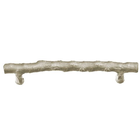 Emtek Concealed Surface Mount Twig Bronze Door Pull, 8" Center to Center in Tumbled White Bronze finish