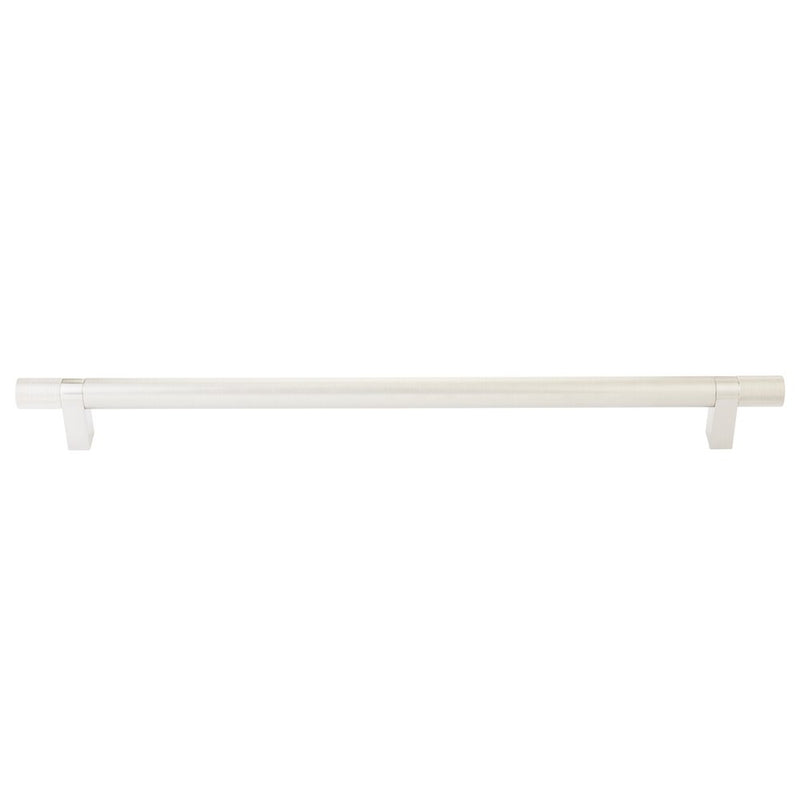 Emtek Concealed Surface Select Knurled Appliance Bar Pull, 18" C-to-C in Satin Nickel finish